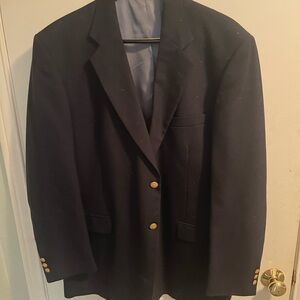 Stafford Navy Blazer with gold buttons